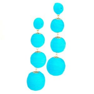KENNETH JAY LANE BALL DROP EARRINGS